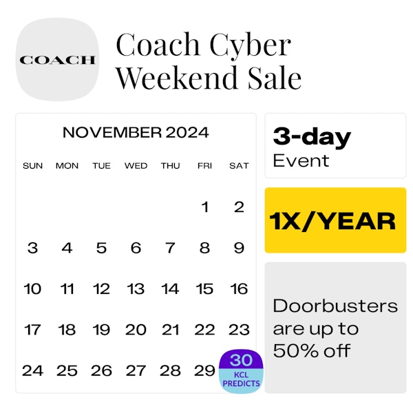 Coach Cyber Monday 2024 The Krazy Coupon Lady