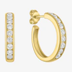 Lab Created White Sapphire Earrings