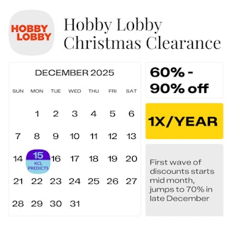 Hobby Lobby Christmas Clearance — December 2025