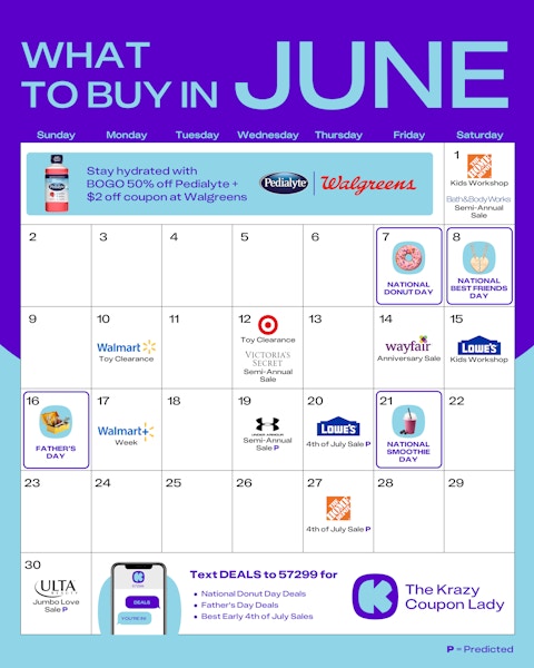 what to buy in june calendar 