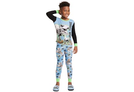 Jurassic World Kids' Pajama and Slippers Set