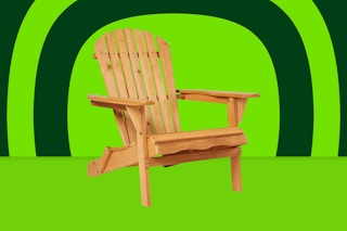 natural wood adirondack