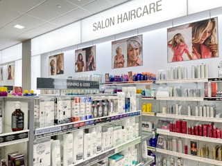 Area shot of hair care section at Ulta
