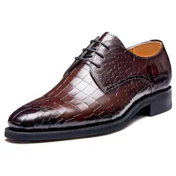 Men's Alligator Print Oxford
