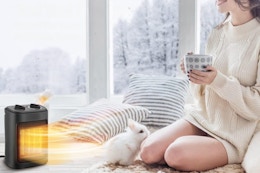 Portable 1500W Ceramic Space Heater, Only $23 on Amazon card image