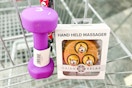 hand weight and massager in a cart