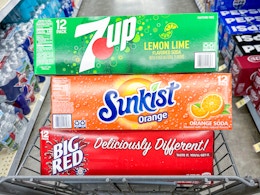 7UP, Big Red, Sunkist, and More: 12-Pack Sodas for $3.66 Each at Walgreens card image