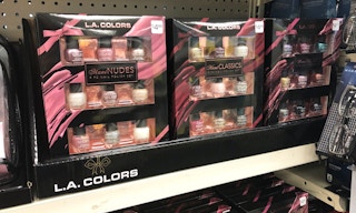 la colors nail polish on a store shelf