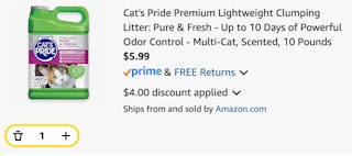 cats pride litter