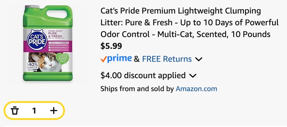cats pride litter