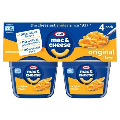 2 Kraft Mac & Cheese Cup 4-Packs