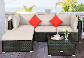 Tangkula Patio Sectional Set