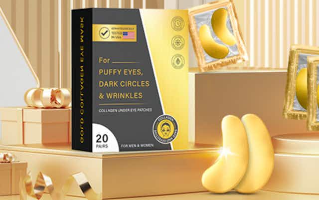 Golden Under Eye Patches 20-Pack, Just $3.49 on Amazon (Reg. $10) card image