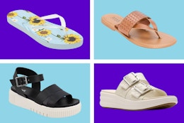 Up to 70% Off Women’s Sandals at JCPenney: $5 Flip-Flops, $18 Slides, More card image