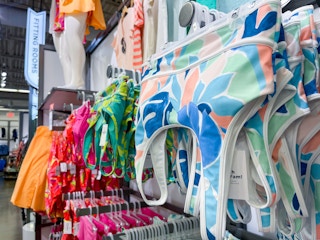 old navy swimsuits on hangers