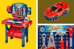 Spider-Man Tool Bench Playset, Just $34 Shipped With Code card image