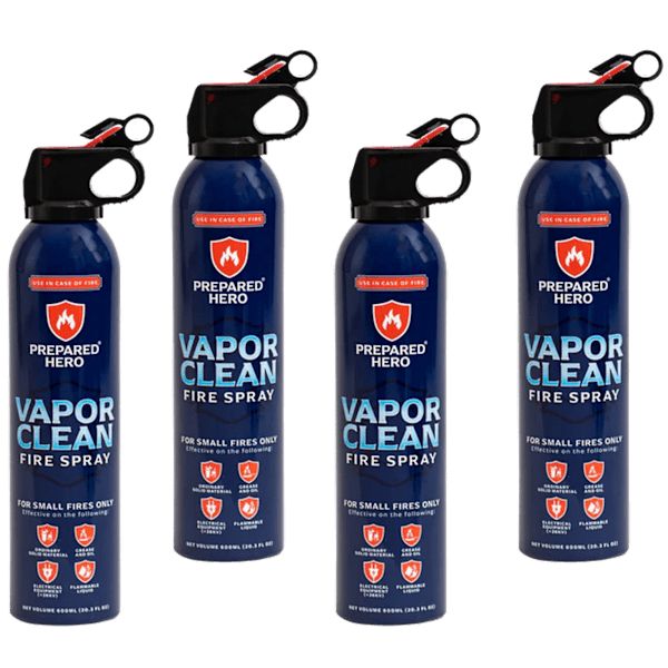 Prepared Hero Fire Spray 4-Pack