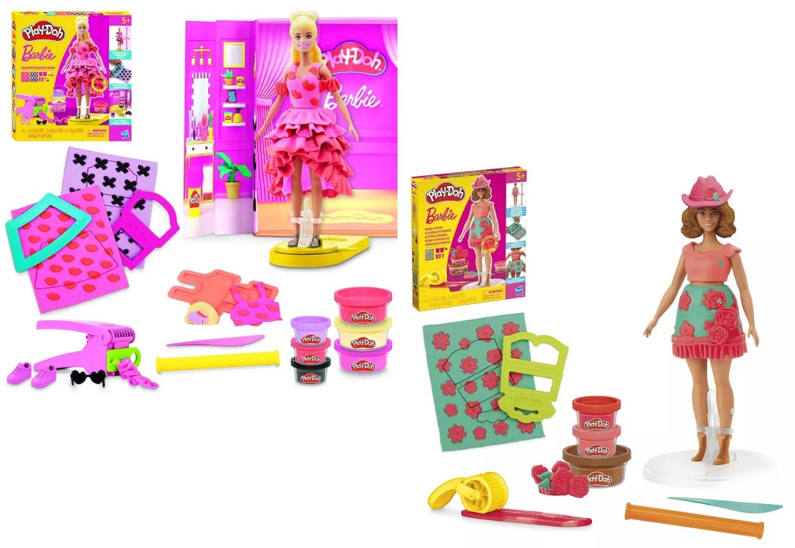 Play-Doh Barbie Playset + Doll Set