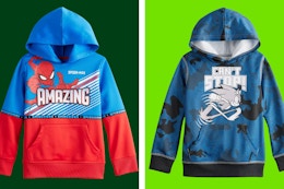 Kids' Character Hoodies and Sets:  All Styles Are Just $11 at Kohl's card image