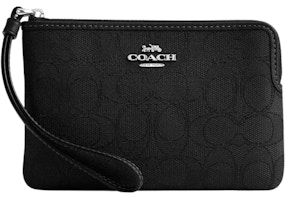 Coach Corner Zip Wristlet