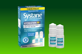 Systane Eye Drop packaging on KCL template