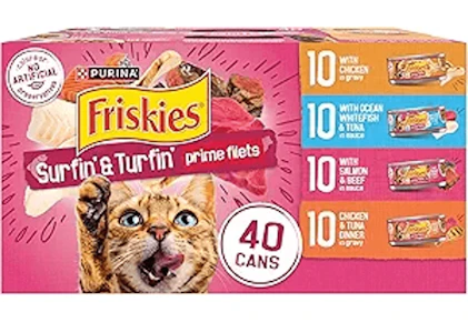 Friskies Wet Cat Food 40-Pack