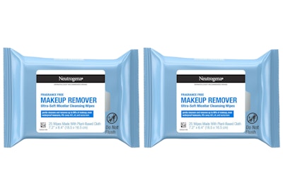 2 Neutrogena Makeup Wipe Packs