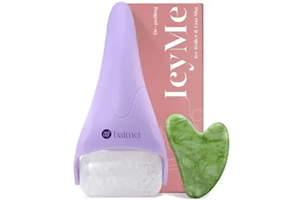 Ice Roller and Gua Sha Facial Tool