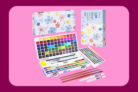 Caliart 141-Piece Watercolor Paint Set, Just $17.99 on Amazon