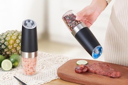 Electric Salt and Pepper Grinder Set, Only $9.99 on Amazon card image