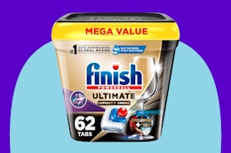 Finish Dishwasher Pods 62-Pack, as Low as $12.96 on Amazon (Save 43%) card image
