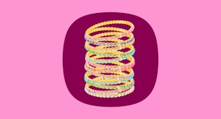 daily steals 18k gold plated cubic zirconia stackable bangles stock image 1695059878 1695059878
