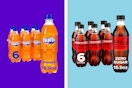 soda packs on a header