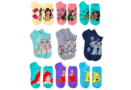 3 Disney Princess Socks 6-Packs