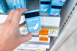 hand holding neutrogena hydro boost clearance