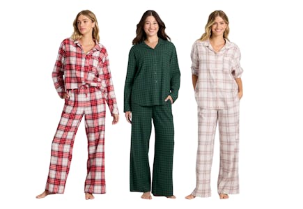 Auden Women's Flannel Pajama Set