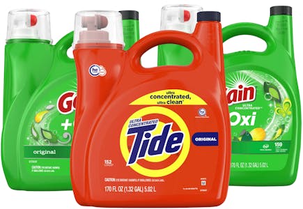 2 Gain + 1 Tide Detergents (470 Loads)