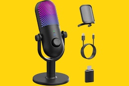 USB Condenser Microphone with Stand