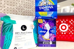 Save Up to $7 on Always, Tampax, and L. Feminine Care at Target card image