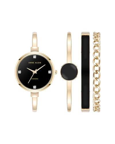 Women's Diamond Bangle Watch Set