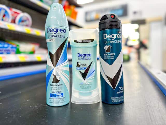 Get $2 Off Degree Deodorant at Target and Walmart card image