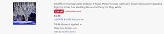 Amazon Meteor Shower Christmas Lights 2025 2