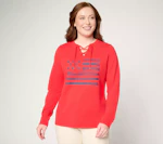 Women's Americana Flag Sweatshirt