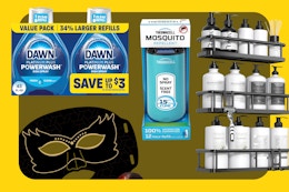 Don't Wait on These Amazon Deals Under $10: Shower Caddy, Dish Spray, More card image