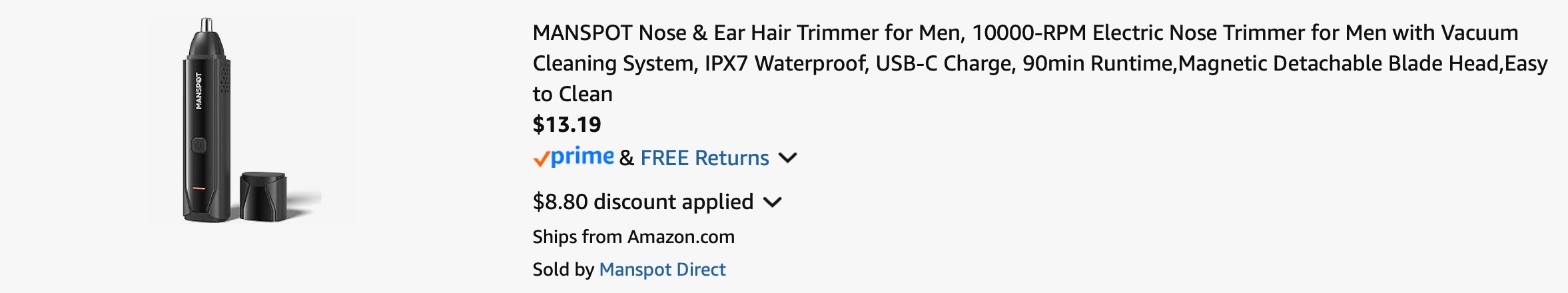 Amazon Nose and Ear Hair Trimmer 2025 2