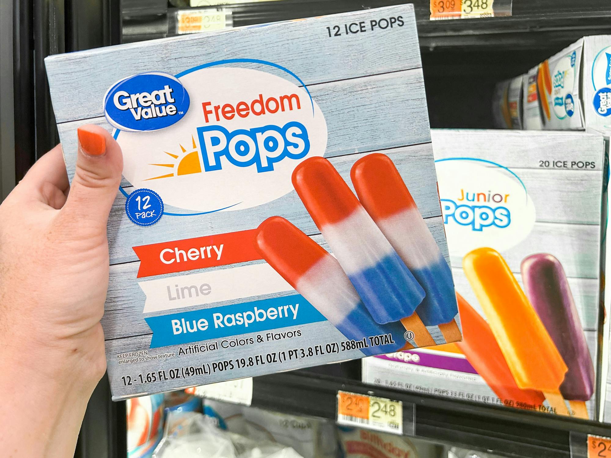 Head to Walmart for New Red, White, and Blue Frozen Treats Under $3