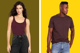 old navy apparel in the color Chocolate Cherry