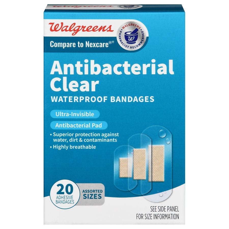 2 Walgreens Waterproof Bandage Boxes