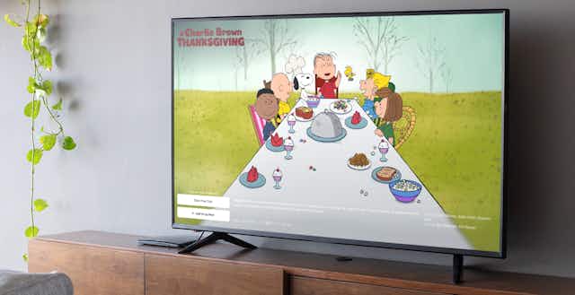 A Charlie Brown Thanksgiving Won't Be on TV — Here's How to Stream for Free card image