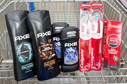 colgate axe haul in shopping cart
